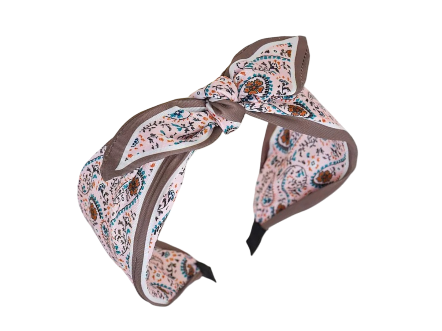 Scarf Knot Wide Headband – Vintage Boho Print Hair Accessory (7 Styles)