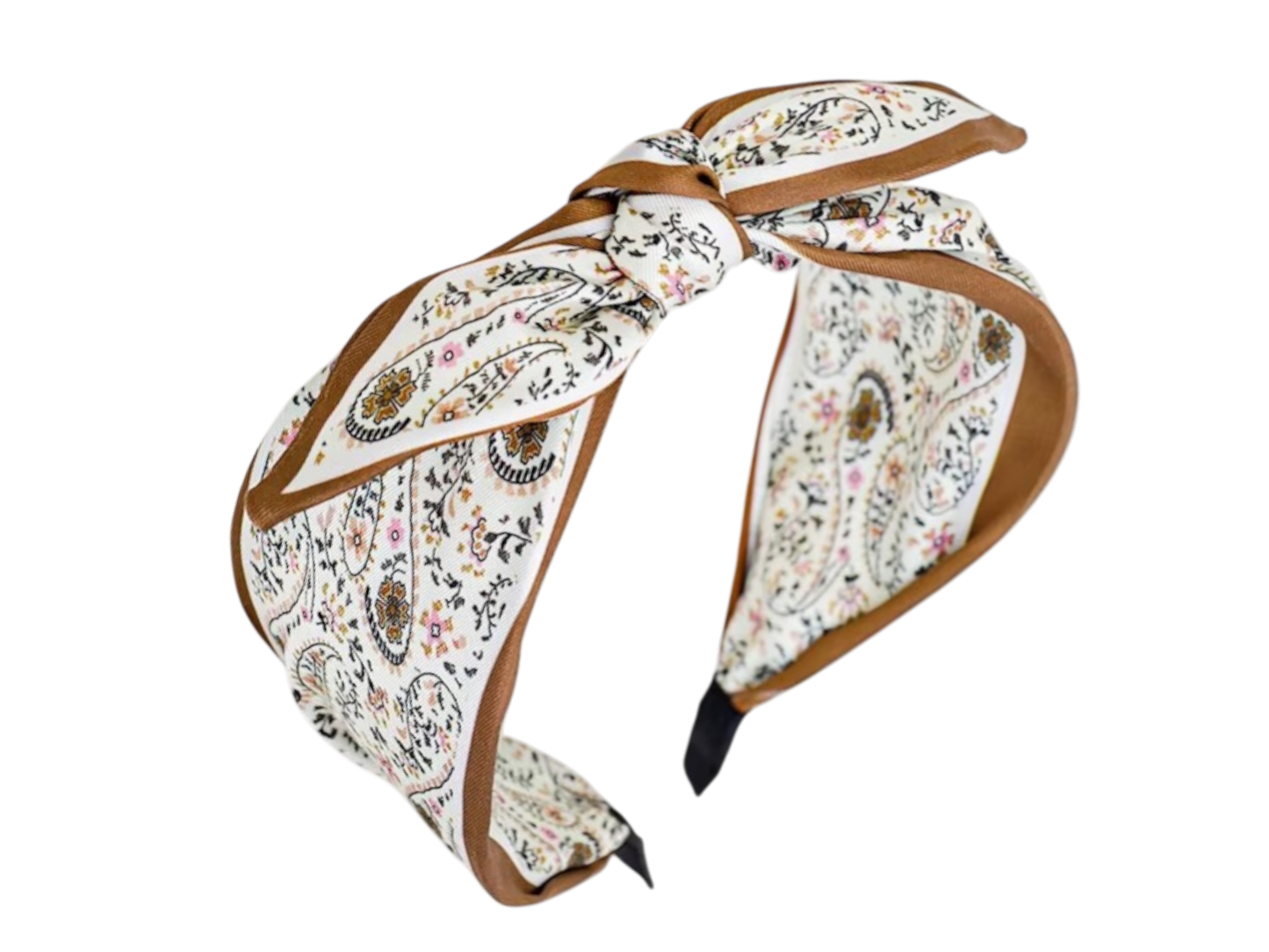 Scarf Knot Wide Headband – Vintage Boho Print Hair Accessory (7 Styles)