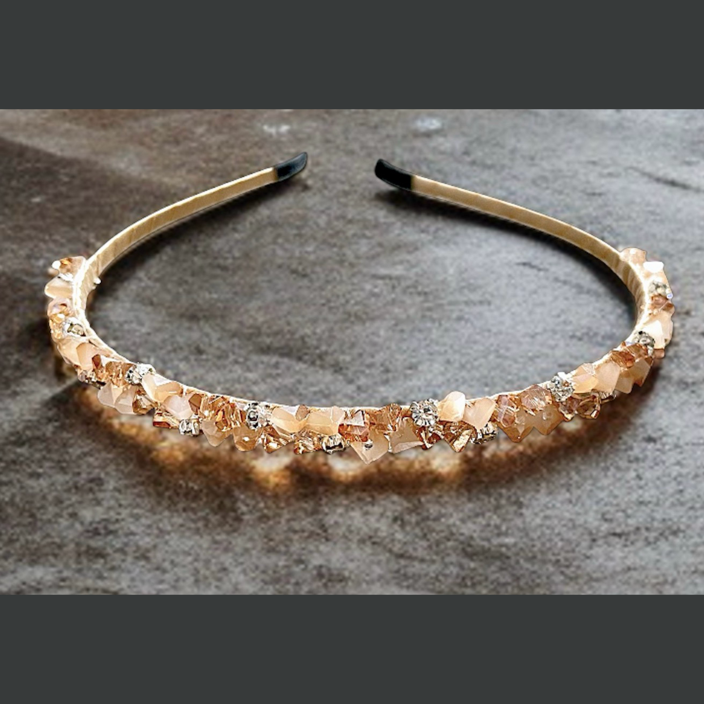Crystal Embellished Headband – Pink / Blue / Champagne