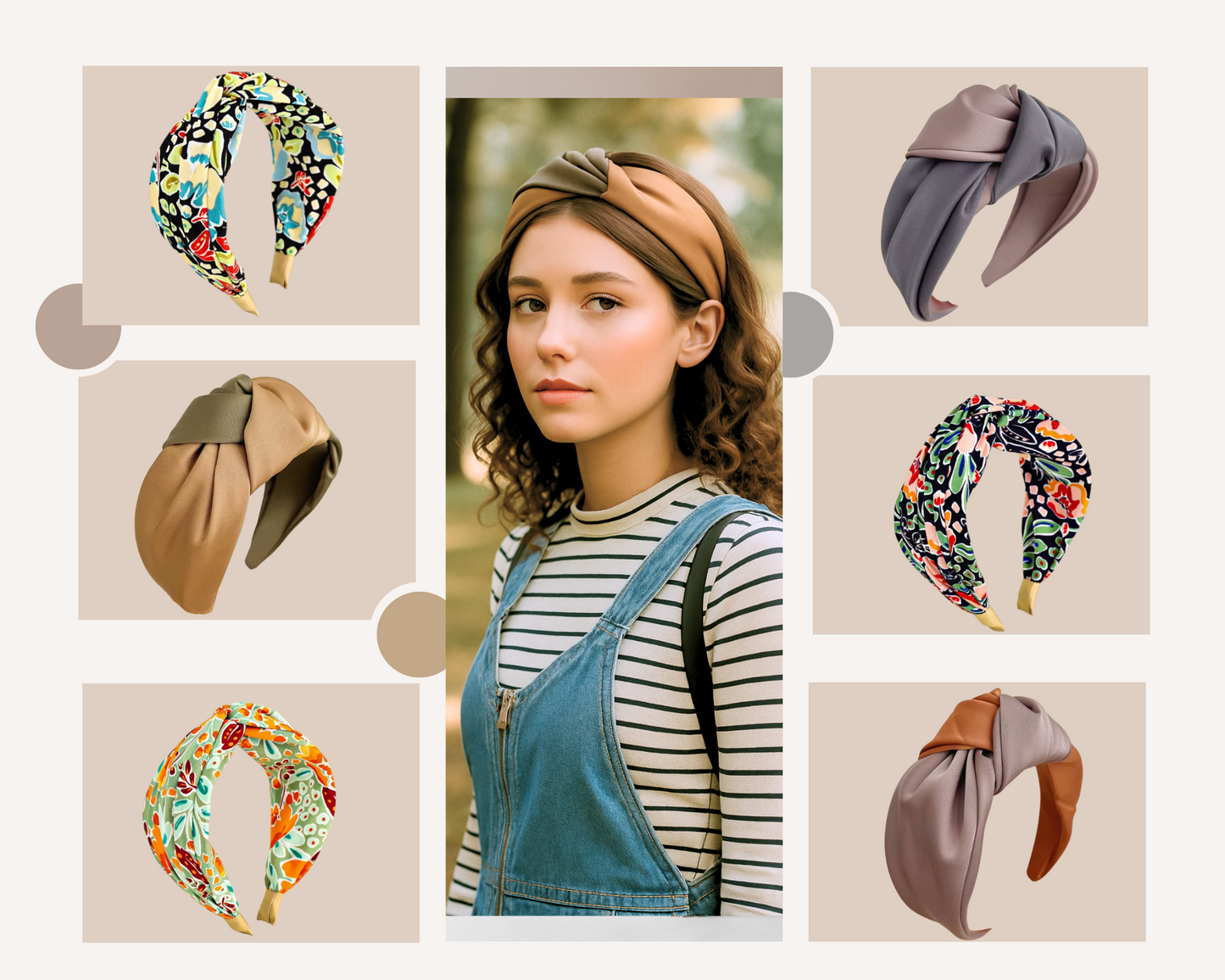 Twist Knot Wide Headband – Solid & Printed Styles (6 Styles)
