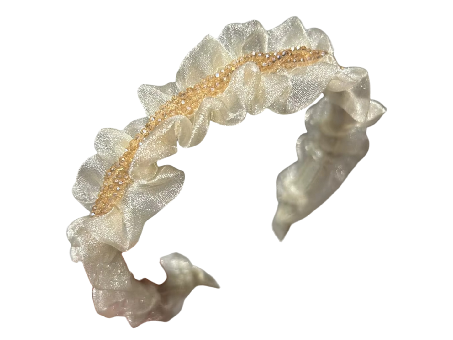 Crystal Ruffle & Pearl Headbands – Elegant Women’s Hair Accessories (4 Styles)