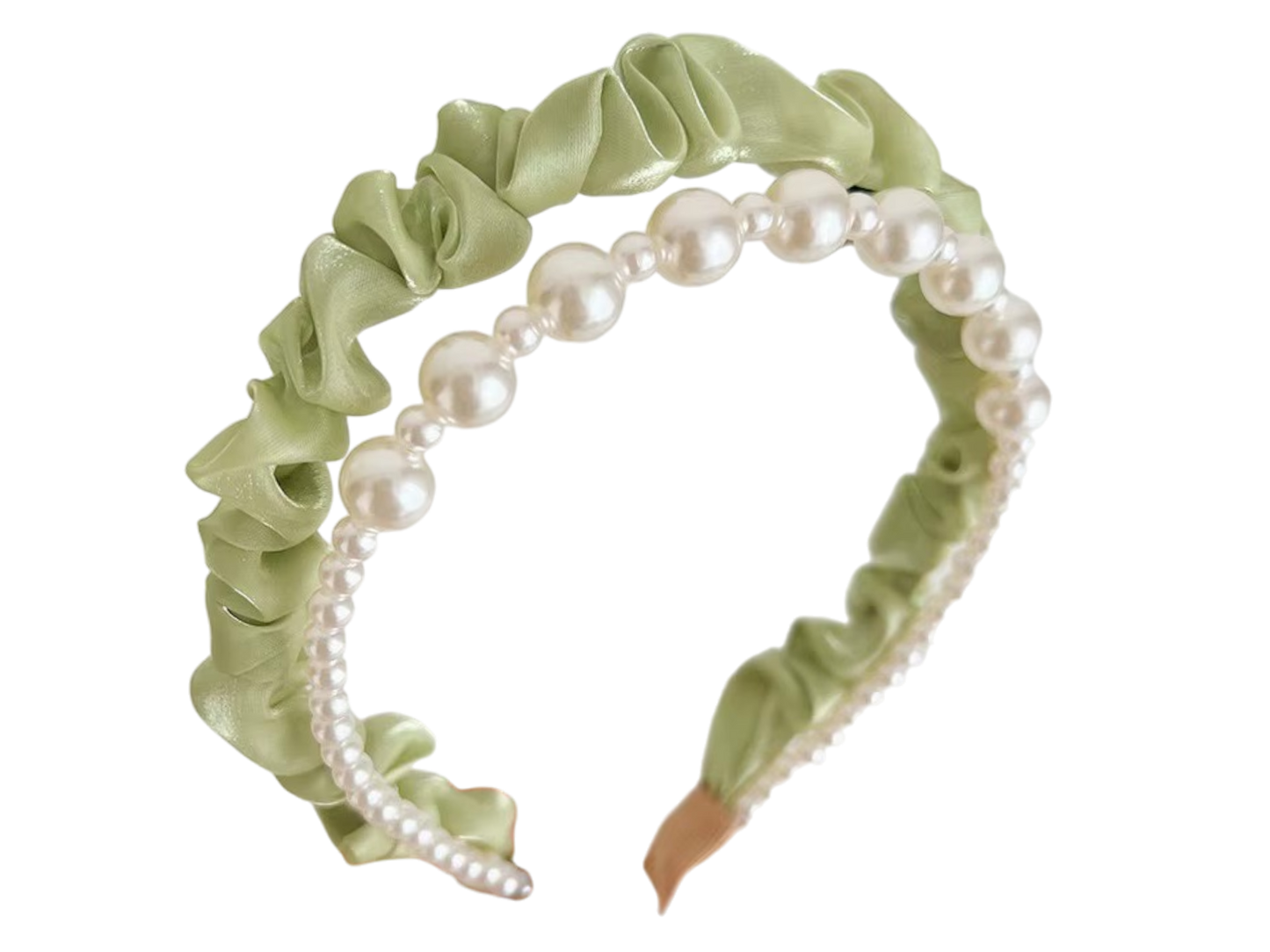 Ruffled Pearl Headbands – Elegant Women’s Hair Accessories (6 Colours)