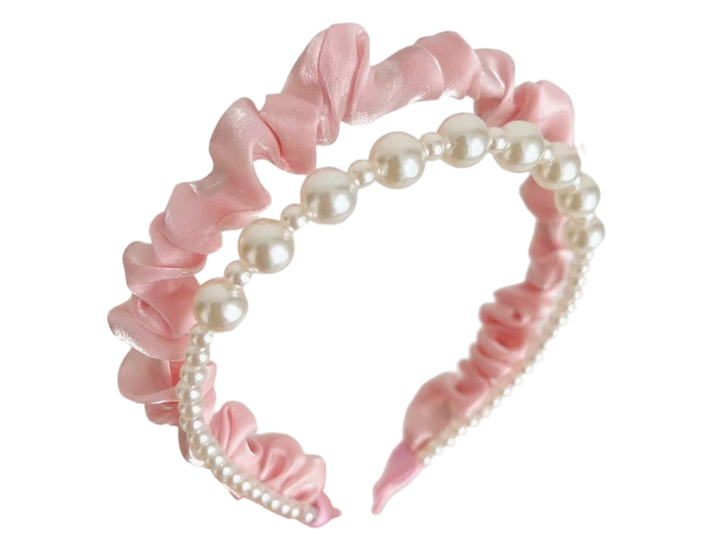 Ruffled Pearl Headbands – Elegant Women’s Hair Accessories (6 Colours)