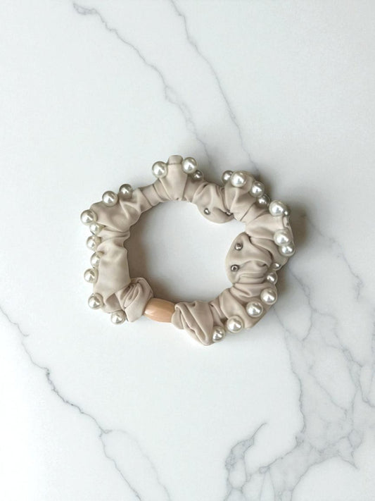 Pearl-Embellished Hair Tie (Elegant 3 Colours)