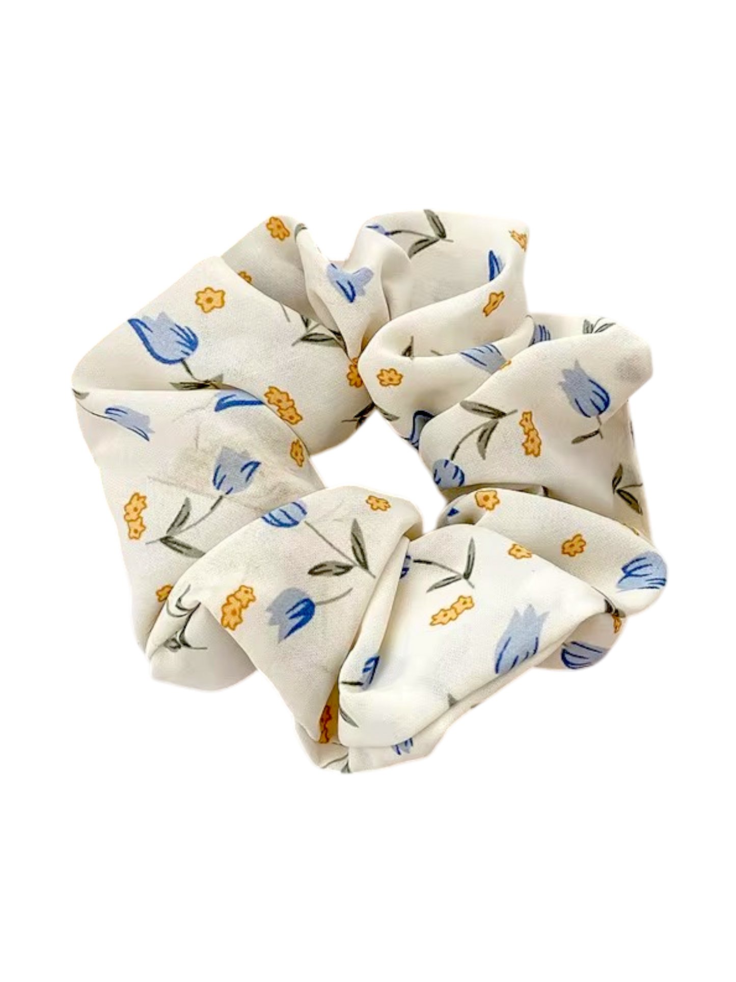 Floral Chiffon Scrunchie – 6 Bloom-Inspired Prints (6 Colours)