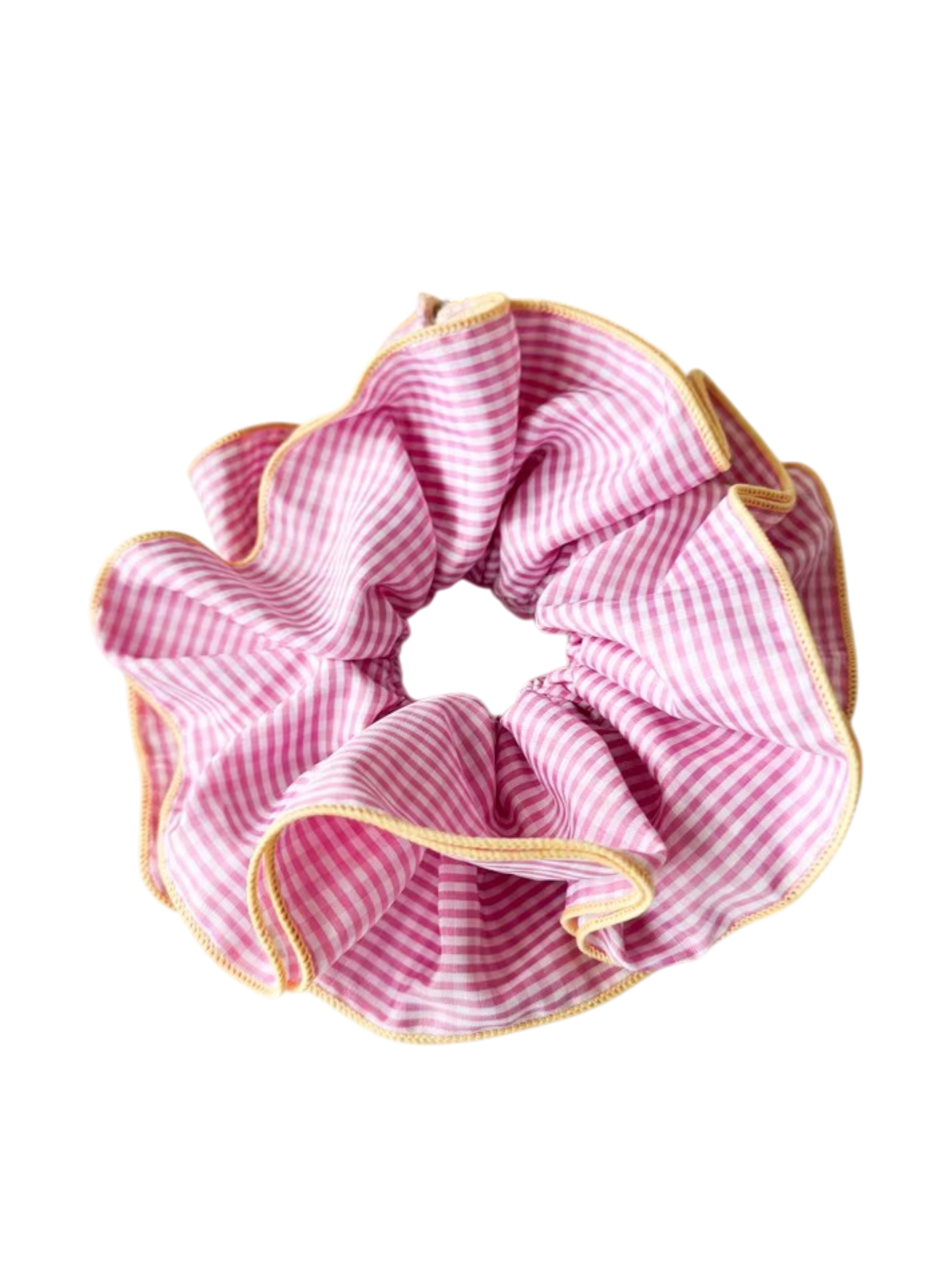 Ruffle Gingham Scrunchies (5 Retro Colours)