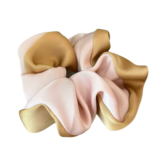 Big Bow Satin Scrunchie (2 Elegant Colour Duos)