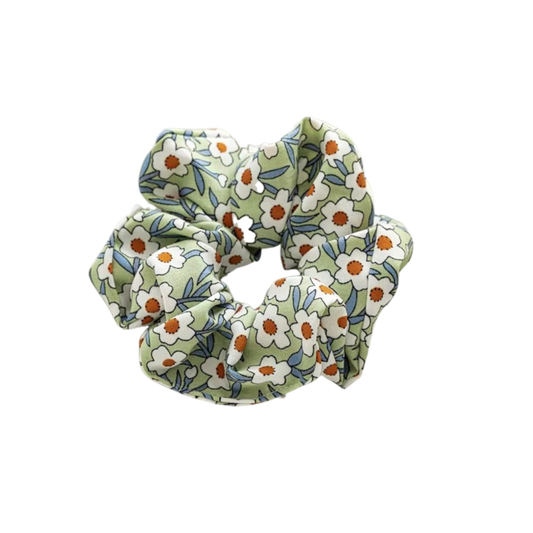 Playful Bloom Scrunchies (3 Artistic Floral Prints)