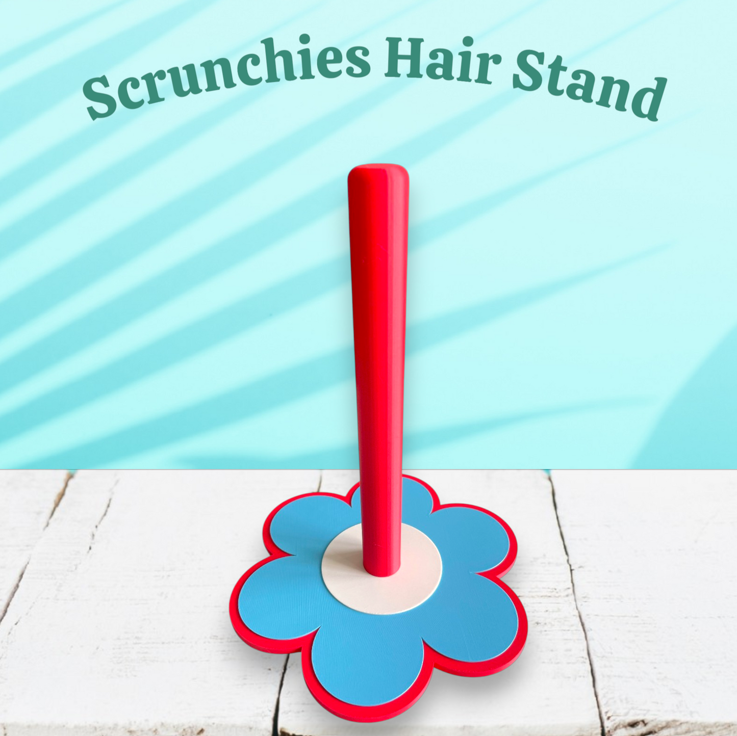 Floral Scrunchies Hair Stand - Flower Base Accessories Organiser (4 Colours)