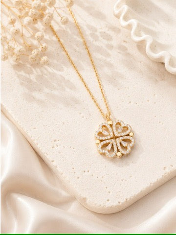 EverBloom Clover Necklace – Hidden Heart Collection (2 Colours)