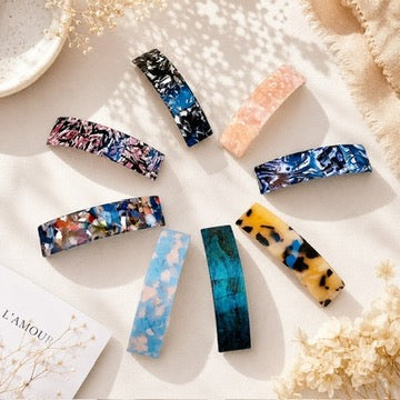 EverCharm French Hair Clip – Marble Muse Collection (8 Colours)