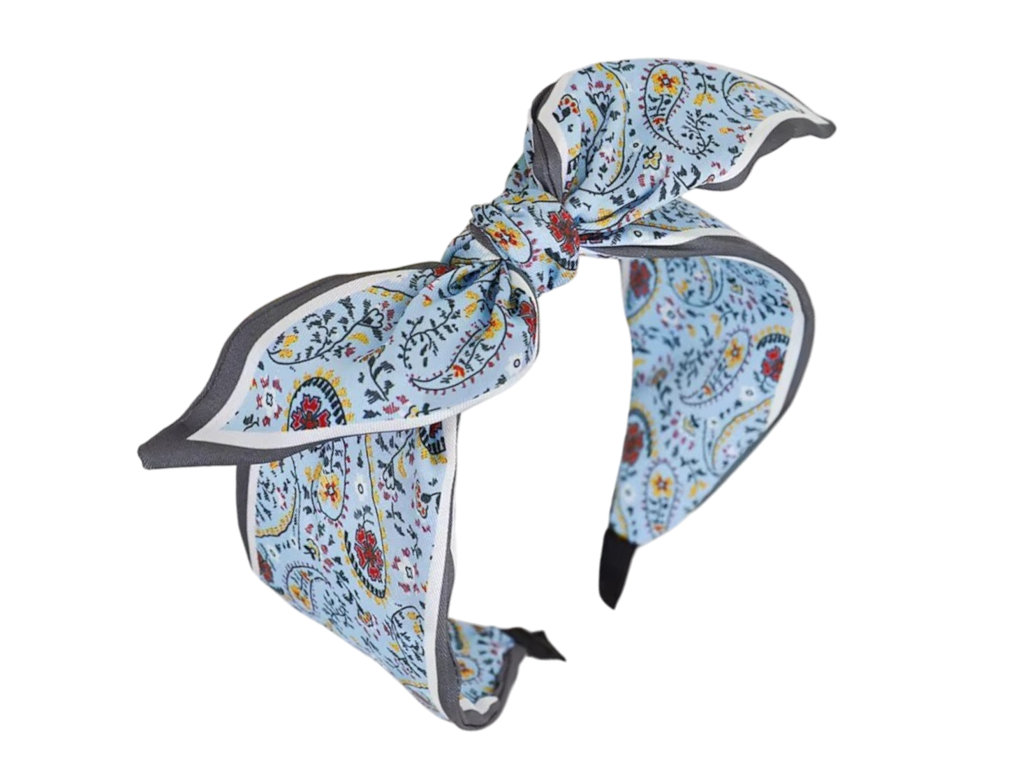 Scarf Knot Wide Headband – Vintage Boho Print Hair Accessory (7 Styles)