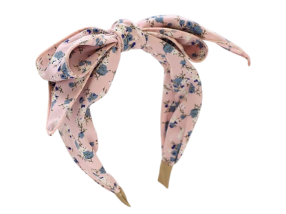 Bowknot Floral Headband – Oversized Bow Hair Accessory (5 Styles)