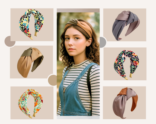 Twist Knot Wide Headband – Solid & Printed Styles (6 Styles)
