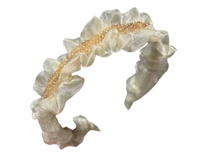 Crystal Ruffle & Pearl Headbands – Elegant Women’s Hair Accessories (4 Styles)