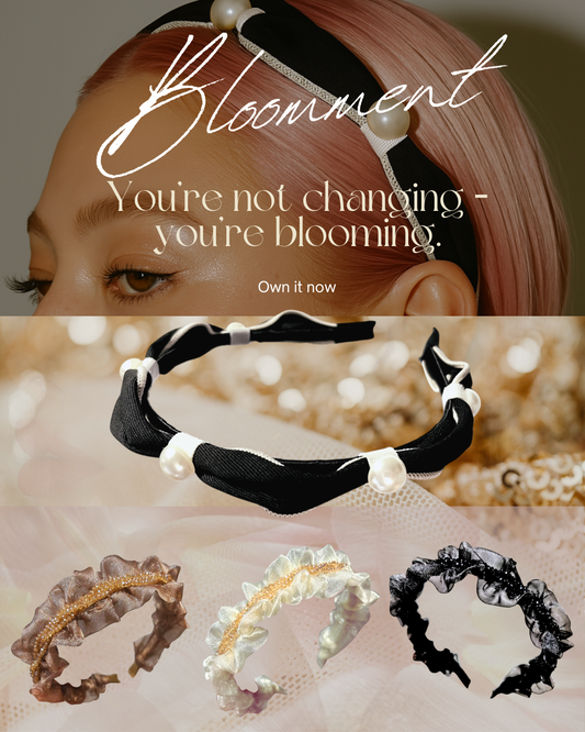 Crystal Ruffle & Pearl Headbands – Elegant Women’s Hair Accessories (4 Styles)