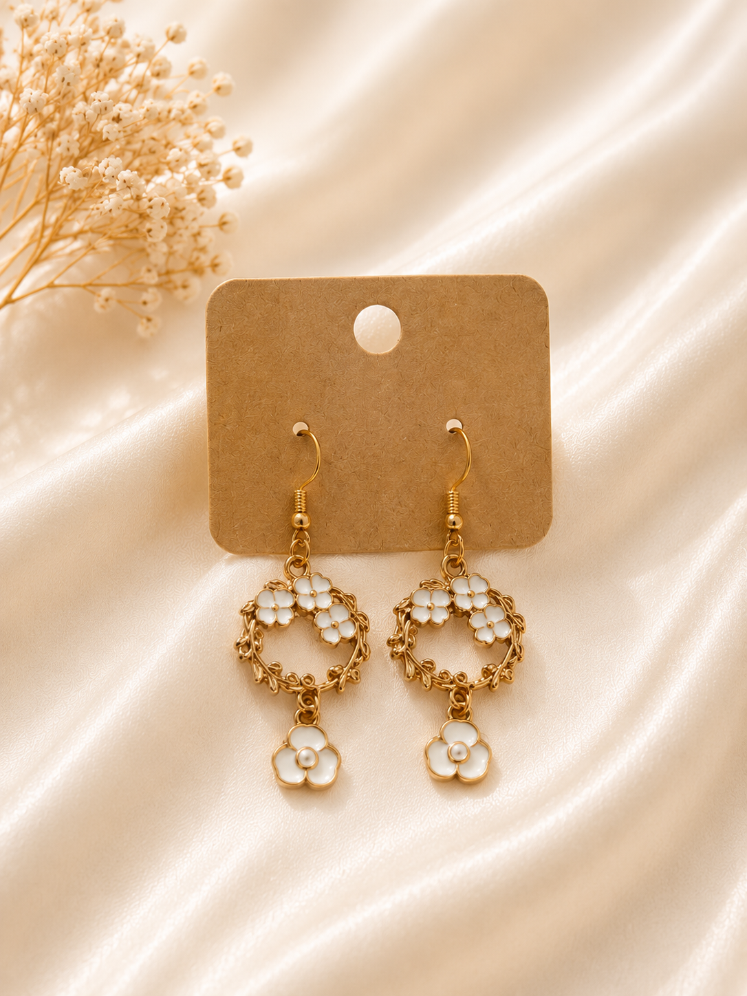 Petite Bloom Earrings – Handmade Floral Charm Collection (3 Styles)