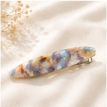 Lumière Marble Hair Clip – French Minimal Collection (6 Colours)