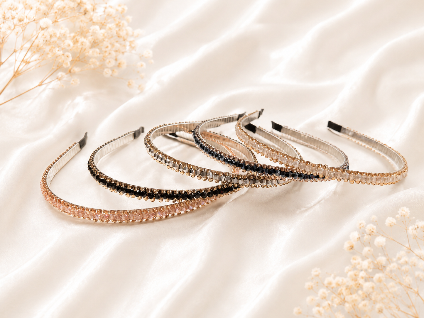 Celestial Glow Headband – Crystal Luxe Collection (5 Colours)