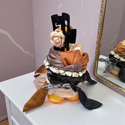 Floral Scrunchies Hair Stand - Flower Base Accessories Organiser (4 Colours)