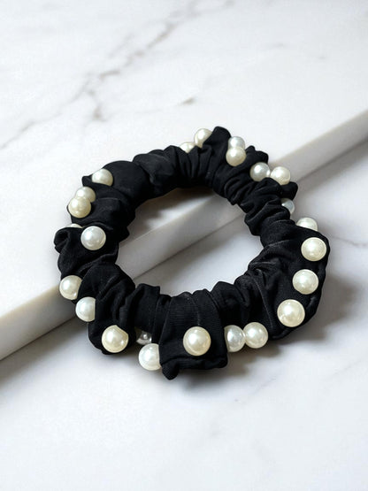 Pearl-Embellished Hair Tie (Elegant 3 Colours)