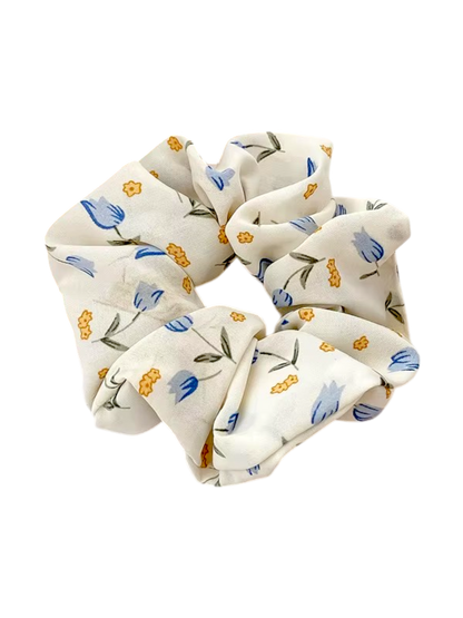 Floral Chiffon Scrunchie – 6 Bloom-Inspired Prints (6 Colours)