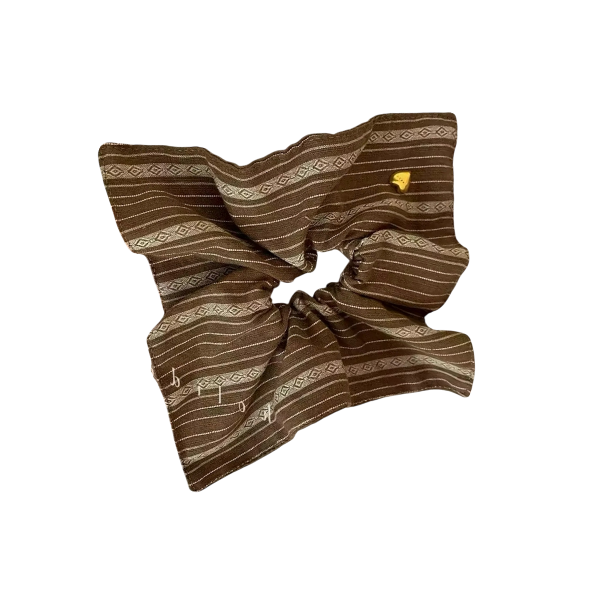 Scrunchie: Classic Stripe Ribbon Bow