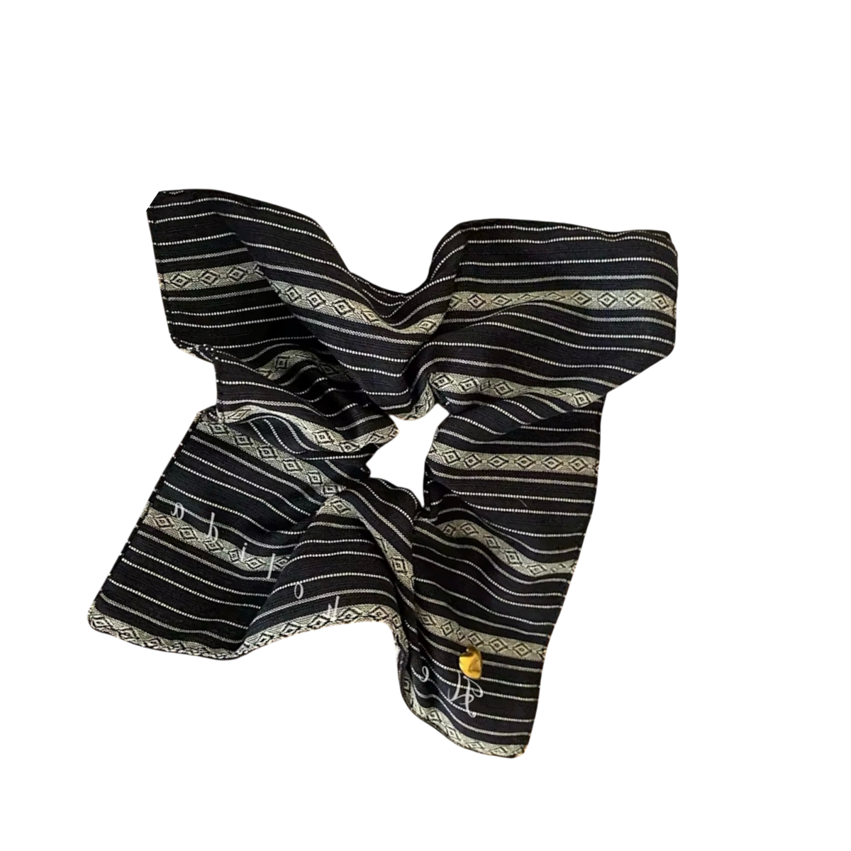 Scrunchie: Classic Stripe Ribbon Bow