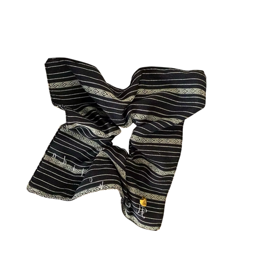 Scrunchie: Classic Stripe Ribbon Bow