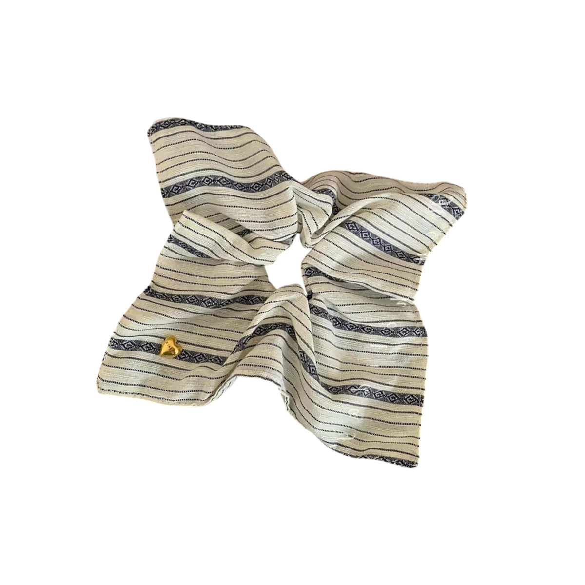Scrunchie: Classic Stripe Ribbon Bow