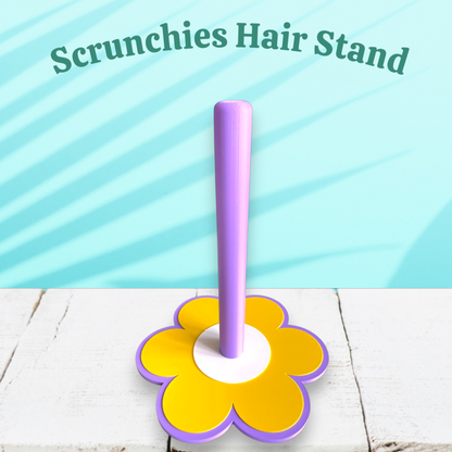 Floral Scrunchies Hair Stand - Flower Base Accessories Organiser (4 Colours)