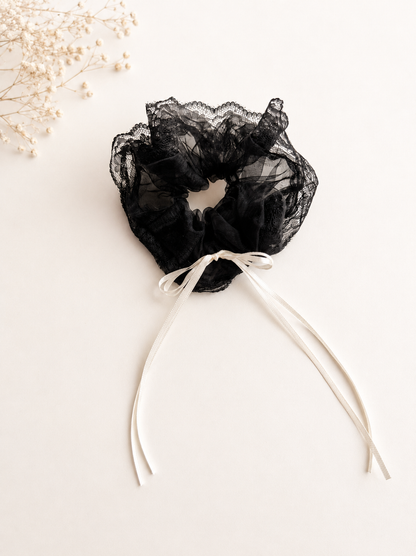 Luna Lace Scrunchie – Romantic Ribbon Collection (4 Colours)