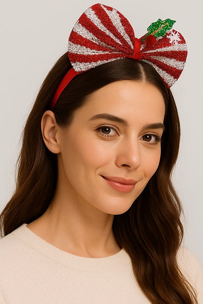 Christmas Headbands – Big Bow & Knitted Tree (4 styles)