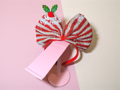 Christmas Headbands – Big Bow & Knitted Tree (4 styles)