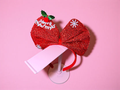 Christmas Headbands – Big Bow & Knitted Tree (4 styles)